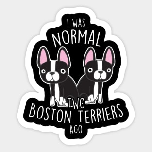 Boston Terrier Dog Normal Sticker